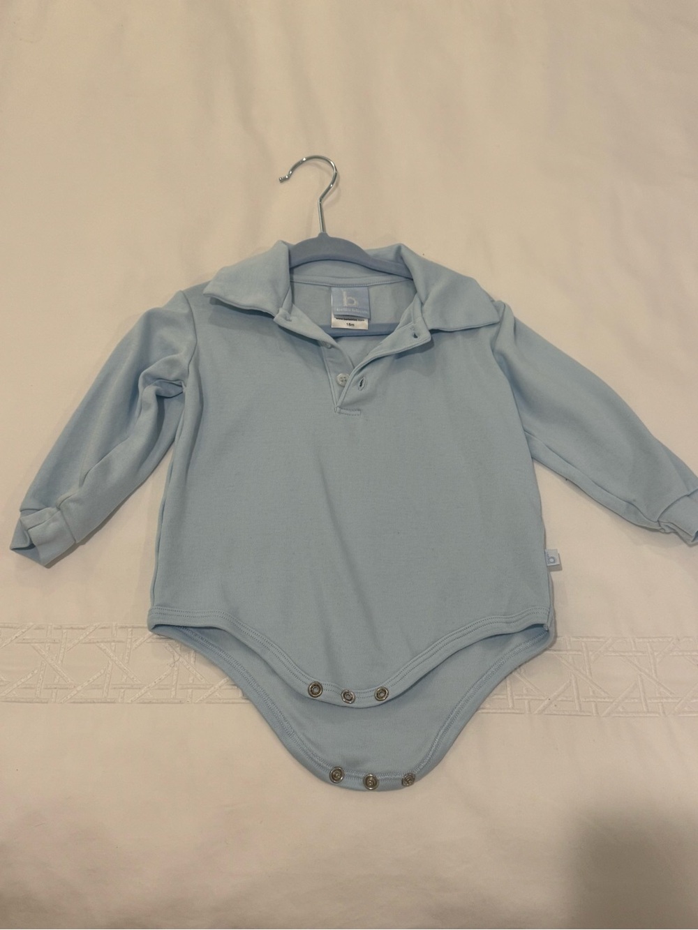 bella bliss Pale Blue Polo Bodysuit